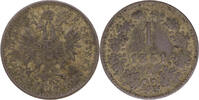 Haus Habsburg 1 Kreuzer 1861 A Franz Joseph I. 1848-1916 ss 5,00 EUR  Excl. 15,00 EUR Verzending