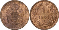 Haus Habsburg 1 Kreuzer 1861 A Franz Joseph I. 1848-1916 vz 20,00 EUR  Excl. 15,00 EUR Verzending