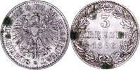 Frankfurt, Stadt 3 Kreuzer 1866 Korrossionsspuren, vz+ 35,00 EUR  Excl. 15,00 EUR Verzending