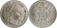 Haus Habsburg 20 Kreuzer 1868 Franz Joseph I. 1848-1916 vz 20,00 EUR  Excl. 15,00 EUR Verzending