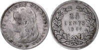 Niederlande-K&ouml;nigreich 25 Cents 1897 Wilhelmina I. 1890-1948 s 12,00 EUR  Excl. 15,00 EUR Verzending
