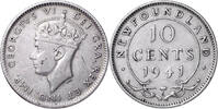 Kanada-Neufundland 10 Cents 1941 C Ottawa George VI. 1936-1952 ss+ 16,00 EUR  Excl. 15,00 EUR Verzending