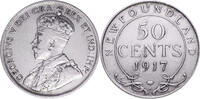 Kanada-Neufundland 50 Cents 1917 C Ottawa Georg V. 1910-1936 ss+/ss 60,00 EUR  Excl. 15,00 EUR Verzending