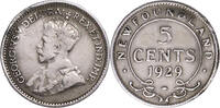 Kanada-Neufundland 5 Cents 1929 Georg V. 1910-1936 ss 16,00 EUR  Excl. 15,00 EUR Verzending