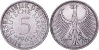 BRD 5 DM 1963 F Stuttgart Silberadler vz-st 30,00 EUR  Excl. 15,00 EUR Verzending