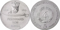 DDR 5 Mark 1976 (A) Zum 200. Geburtstag von Ferdinand von Schill vz-st 11,00 EUR  Excl. 15,00 EUR Verzending