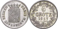 Bremen, Stadt 6 Grote 1857 ss 30,00 EUR  Excl. 15,00 EUR Verzending