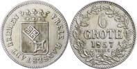 Bremen, Stadt 6 Grote 1857 ss+ 35,00 EUR  Excl. 15,00 EUR Verzending