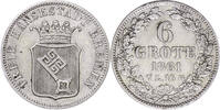 Bremen, Stadt 6 Grote 1861 f.vz 30,00 EUR  Excl. 15,00 EUR Verzending