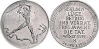 Allgemein Aluminiummedaille a.d. Wahlkampf der NSDAP am 24. April - Wählt Liste 8 -