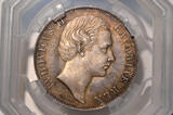 Germany - Bavaria taler 1866 B graded by GENI:DEXVC0ASKU MS61 GENI