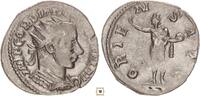 Roman Empire AR Antoninianus Gordian III., ORIENS AVG, Sol standing -