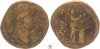 Roman Empire AE As Hadrian, SALVS AVG, Salus standing -