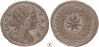 Roman Empire AE follis Fausta, Eight-Rayed star within star, Thessalonica, RR! -