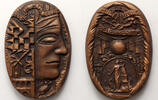 Czechoslovakia medal 10x7 cm -
