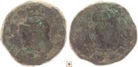 Greek - Sicily AE 15mm, Tetras, Trionkion Kamarina, Head of Athena / Owl standing, grasping lizard in talons -