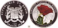 Benin 100 francs silver plated cooper-nickel -