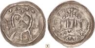 Austria friesacher pfennig Eberhard I., Doppelbogen mit drei sahlen -