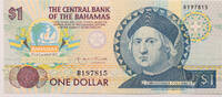 Bahamas 1 dollar Quincentennial of first landfall of Columbus -