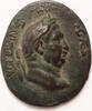 Italy cast bronze plaquette Emperor Vitellius, uniface oval -