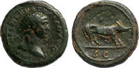 Roman Empire Quadrans Traianus, SC, She-wolf -