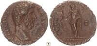 Roman Empire AE As Aelius Caesar, TR POT COS II / PANNONIA, Pannonia standing -