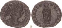 Roman Empire AE follis Fausta, SPES REI PVBLICAE, Spes standing, Thessalonica -