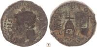 Roman Provincial semis Colonia Patricia /Cordoba/ Augustus, Apex and Simpulum -
