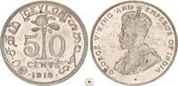 Ceylon 50 cents George V. -
