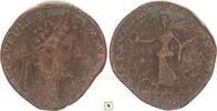 Roman Empire AE sestertius Commodus, Victory advancing left, holding wreath and palm -