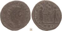 Roman Empire Antoninianus Carus, VIRTVS AVGG, Carinus receiving Victory from Carus, Siscia -