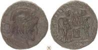 Roman Empire follis Constantine I., Helmeted bust/Two victories holding shield -