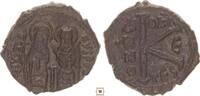 Byzantine Empire 1/2 follis Justin II., Thessalonica -