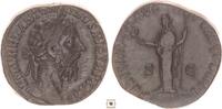Roman Empire AE sestertius Marcus Aurelius, FELICITAS AVG IMP VIIII COS III PP, Felicitias standing -