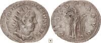 Roman Empire AR Antoninianus Valerian I., VICTORIA AVGG, Victory standing -