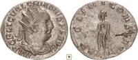 Roman Empire Antoninianus Valerian I., APOLINI CONSERVA, Apollo standing -