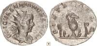 Roman Empire Antoninianus Valerian II., PIETAS AVGG, Priestly implements -