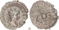 Roman Empire Antoninianus Valerian II., PIETAS AVGG, Priestly implements -