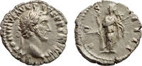 Roman Empire AR Denarius Antoninus Pius, Fortuna -