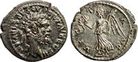 Roman Empire AR Denarius Septimus Severus, Victory, Laodiced ad Mare -