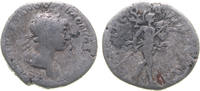 Roman Empire AR Denarius Trajan, Mars walking, holding trophy -