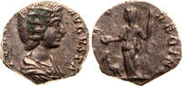 Roman Empire AR Denarius Julia Domna, IVNO REGINA Juno standing left, peacock at her feet -