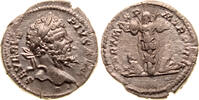 Roman Empire AR Denarius Septimius Severus, Trophy -