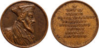 seriemedaille Reformation Bronzemedaille von Jean Dassier auf Nicholas Ridley -
