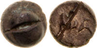 Celtic AR obol Eastern Europe, Boii, Athena alku type, test cut -