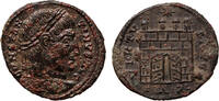 Roman Empire AE follis Constantine the Great, Treveri, Camp gate with open doors -