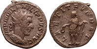 Roman Empire AR Antoninianus Philip I.,Laetitia -