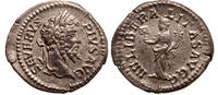 Roman Empire AR Denarius Septimius Severus, Liberalitas -