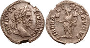 Roman Empire AR Denarius Septimius Severus, Liberalitas -