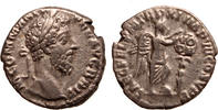 Roman Empire AR denarius Commodus, Victory setting shield on palm, inscribed VO/DE -